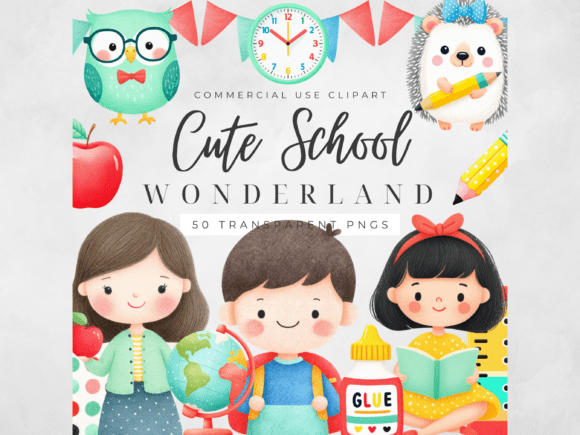 Download School Clipart Kids Teacher PNG Set - Premium Resources