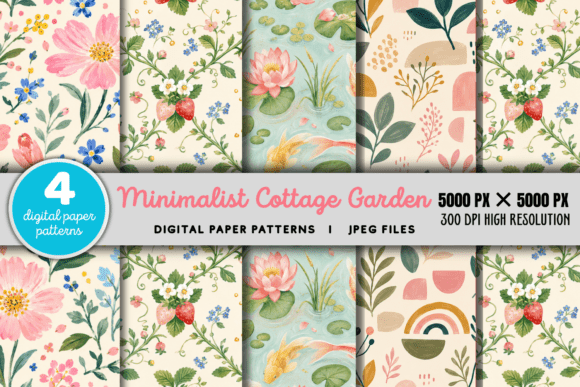 Download Minimalist Cottage Garden Floral 1 - Premium Resources
