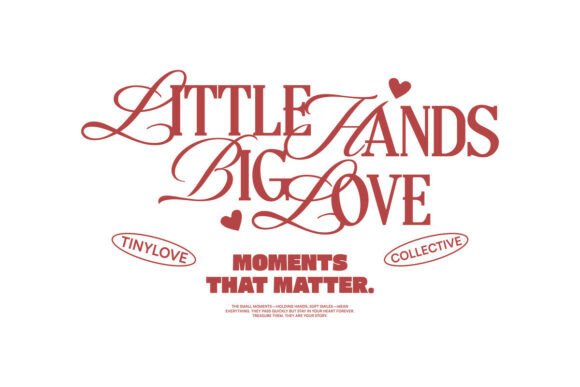 Download Little Hand Big Love Mom Typography - Love mom Collection