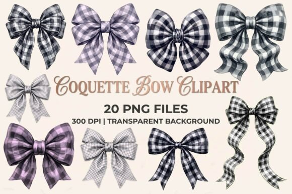 Download Coquette Bow Sublimation Clipart Bundle - Premium Resources