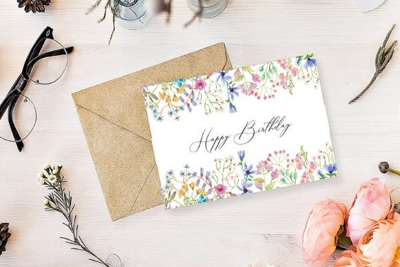Download Spring Garden Floral Birthday Card - Garden floral Collection