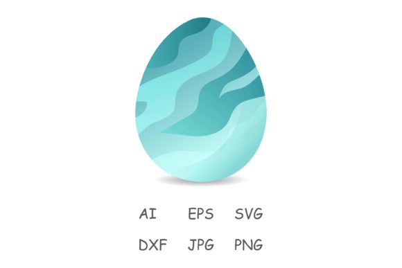 Download Easter Egg Abstract Shape Blue Decor - Blue decor Collection
