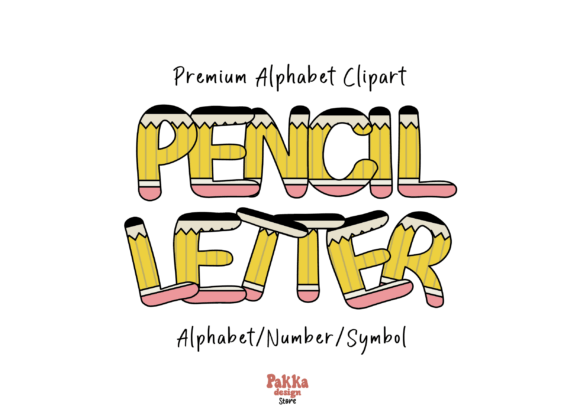 Download Pencil Alphabet Doodle for Kids School - Premium Bundle