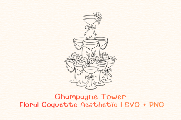 Download Champagne Tower SVG PNG - Premium Resources