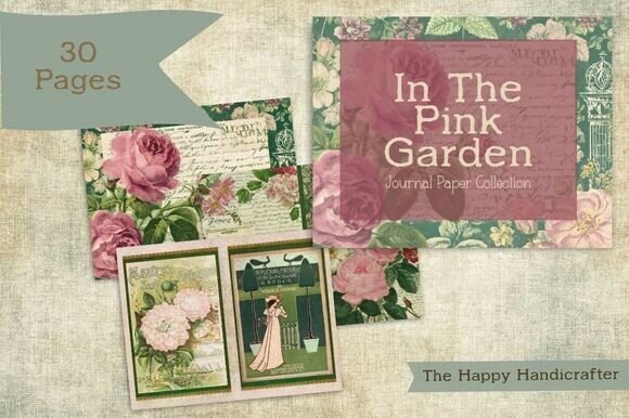 Download Pink Garden Floral Journal Papers - Garden floral Collection